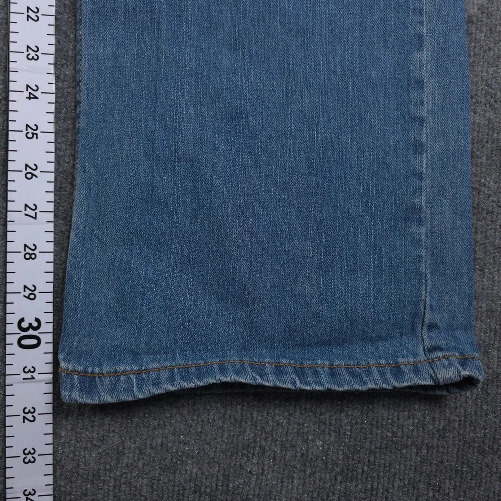 DKNY Jeans Mens 38X32 Blue Denim Straight Leg Mid Rise Cotton Casual Classic